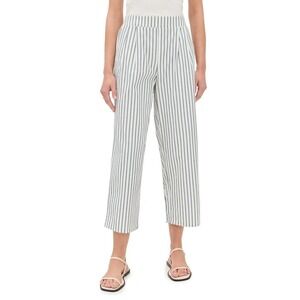 LNA Clothing Finley Wide Leg Pull On Pants Small Cropped Striped Cotton Blend‎